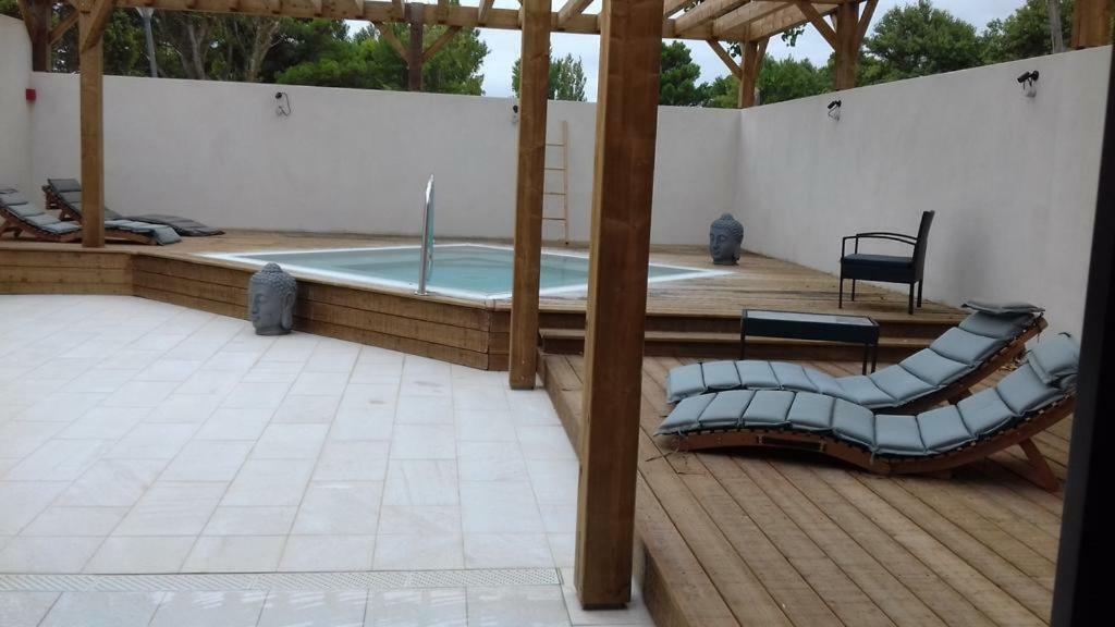 Mobil Home De Patricia Et Franck Narbonne Plage Exterior foto